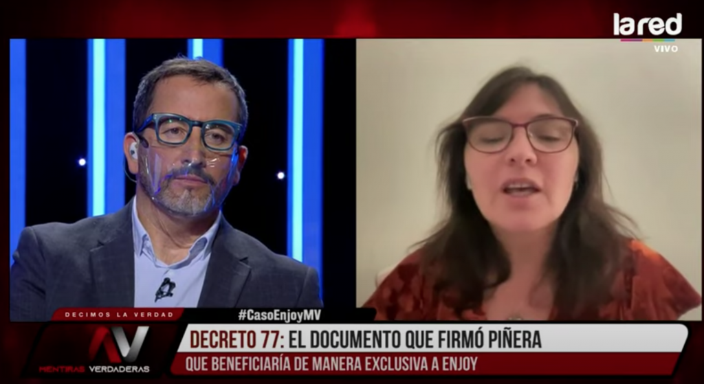 Enjoy: Alejandra Matus transparentó cómo decreto firmado por Piñera benefició a la empresa que compromete sus intereses
