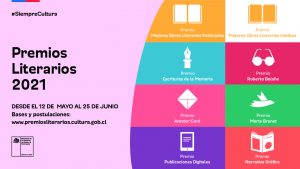 Ministerio de las Culturas abre convocatoria de los Premios Literarios 2021 con novedades en categorías Escrituras de la Memoria y Roberto Bolaño