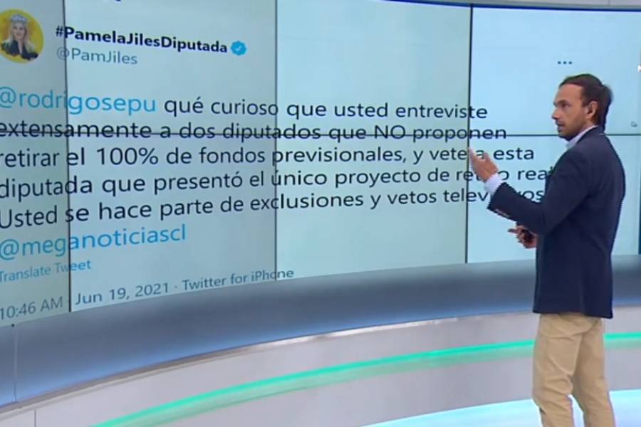 “Por favor, olvídelo”: Rodrigo Sepúlveda responde en vivo acusación de Pamela Jiles por Twitter