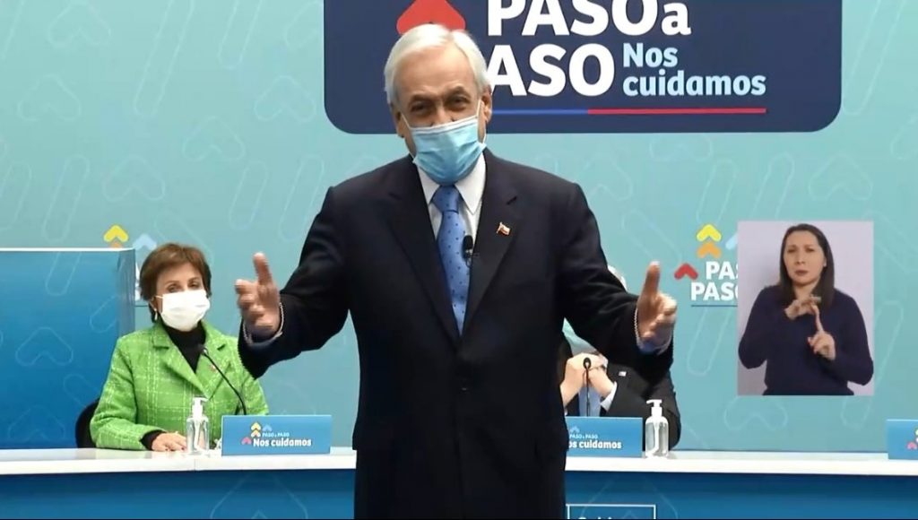 Piñera anuncia el nuevo Paso a Paso: Clases en cuarentena, toque de queda regional y aumento de aforos