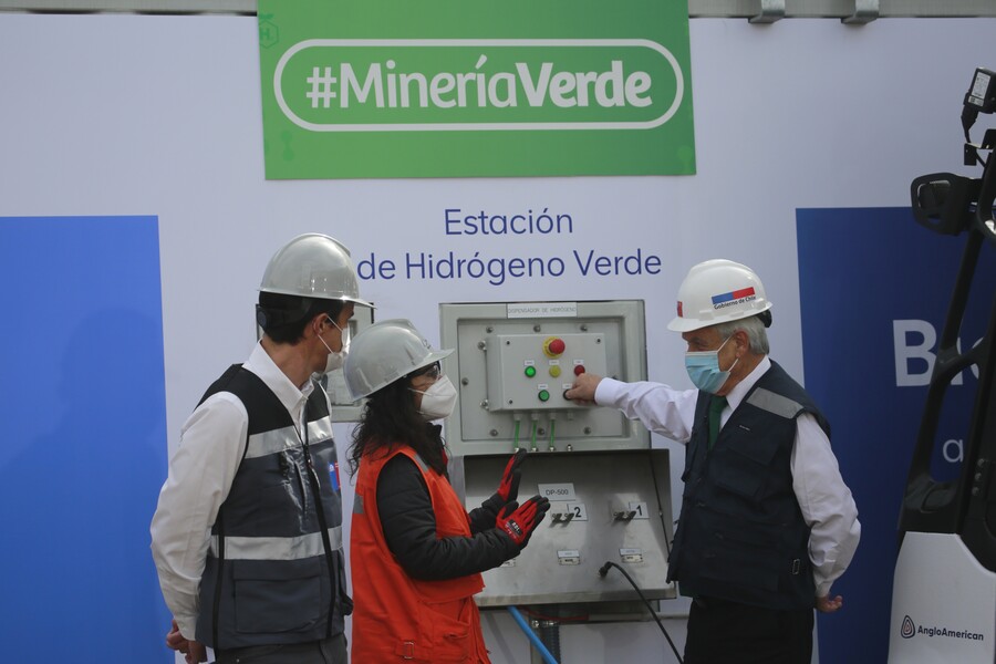 Chile produce su primera molécula de hidrógeno verde para minería
