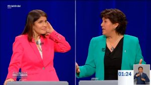 VIDEO| “No creo que uno esté aquí para negar tres veces a la Concertación”: Provoste responde directo a Narváez en debate