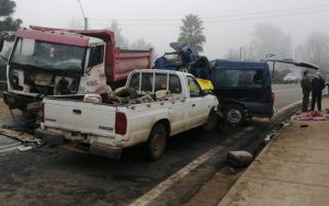 Jornada trágica en las carreteras chilenas: Al menos ocho fallecidos en dos graves accidentes de tránsito