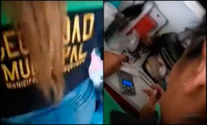 VIDEO| Funcionaria municipal de Coquimbo captada pesando y haciendo papelillos de droga