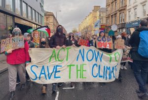 Arranca mega manifestación de Glasgow para exigir justicia climática