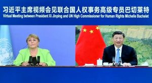 Gobierno chino asegura a Bachelet que respeta los DD.HH y cuestiona a detractores