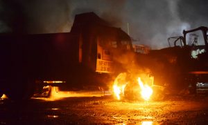 Ataque en Arauco deja 16 máquinas destruidas: Agrupación mapuche se adjudica el hecho