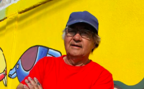 Patricio Madera, muralista fundador de las Brigadas Ramona Parra, expone en México