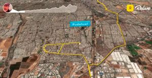 VIDEO| Ciclista crea un recorrido en GPS y escribe “Apruebo” por las calles de Santiago