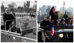 La imagen de Maya Fernández en la Parada Militar preparatoria que hizo recordar a Allende