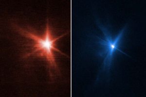 VIDEO| La NASA revela cómo el James Webb y el Hubble captaron el impacto de DART contra el asteroide
