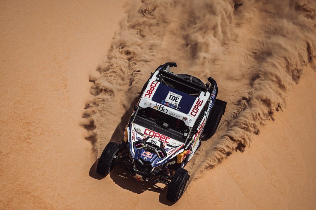 Chaleco López haciendo patria: Es líder en la categoría T3 en el Rally de Marruecos