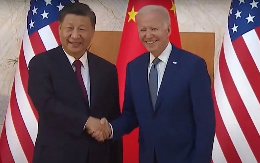 Xi y Joe Biden durante su encuentro en Bali, indonesia