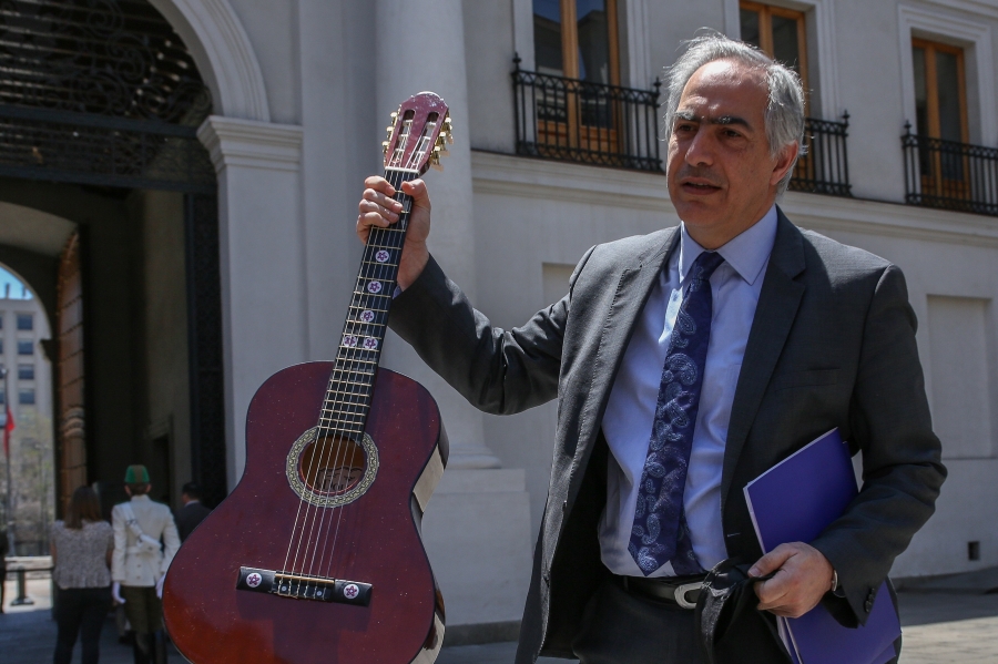 Francisco Chahuán este lunes en La Moneda- Foto: Agencia Uno