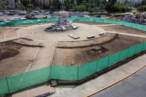 Remodelación Plaza Italia: Matthei anuncia que se retirará estructura de general Baquedano