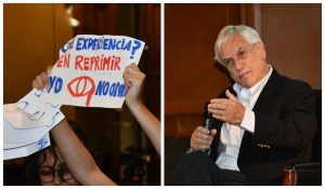 VIDEO| Así fue la funa que recibió Sebastián Piñera en Casa Central de la PUC