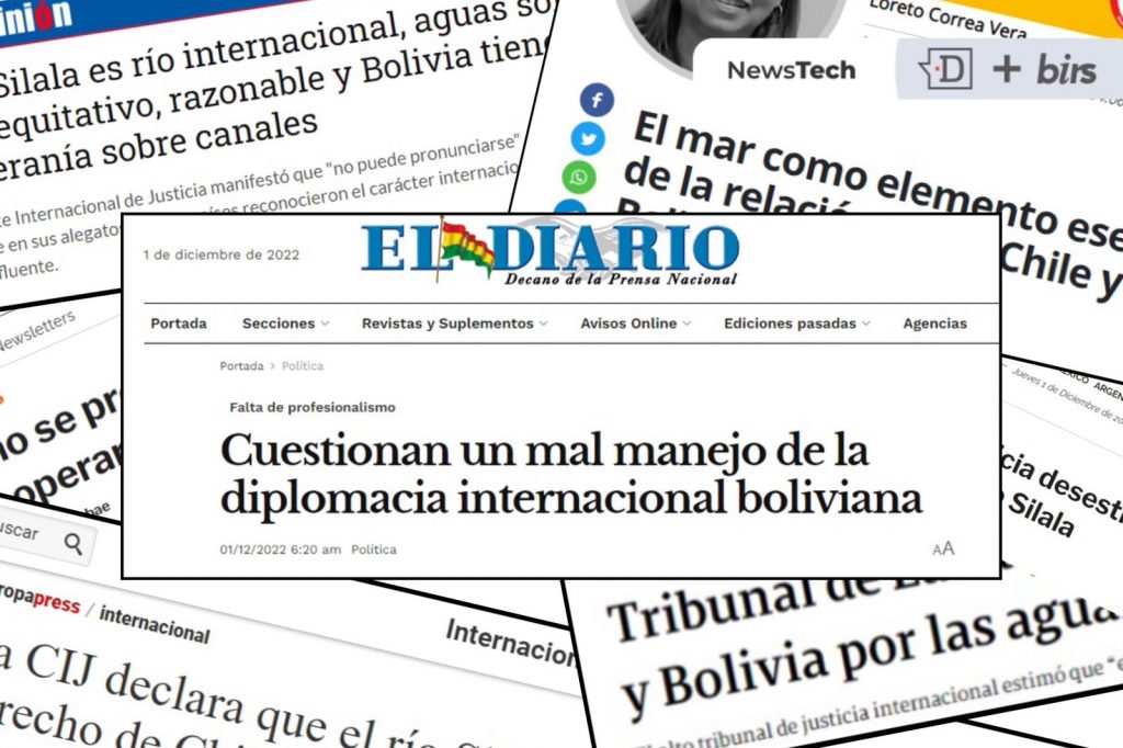 Silala: Prensa boliviana destacó mal manejo diplomático y su soberanía de canales