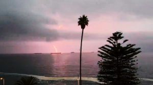 VIDEO| Tormenta eléctrica comienza en Viña del Mar y se acerca a Santiago