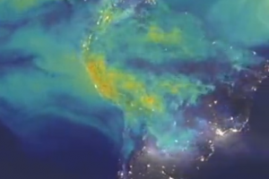 VIDEO| El registro satelital que muestra las emisiones de dióxido de carbono del 2022