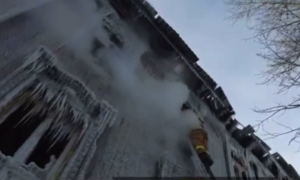 VIDEO| Incendio a 62 grados bajo cero tuvo lugar en Rusia