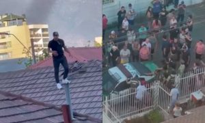 VIDEO| Delincuente es pillado in fraganti e intenta escapar por los techos en San Miguel