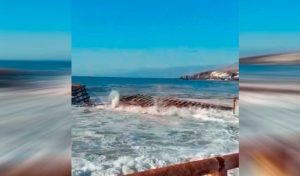VIDEO| Marejadas destruyen muelle histórico de Taltal: Senapred hace reporte de incidentes