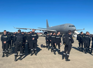España envía grupo de la Unidad Militar de Emergencia a Chile para combatir incendios