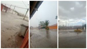 Lluvia torrencial cae en María Elena, cerca de Tocopilla: Habría viviendas afectadas