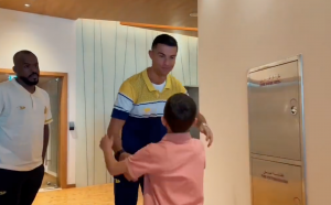 VIDEO| Niño víctima del terremoto en Siria cumplió su sueño de conocer a Cristiano Ronaldo