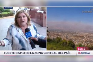 VIDEO| Diputada Naveillán por sismo en la capital: "Por Dios que estuvo rico"
