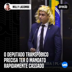 Denuncian a diputado más votado de Brasil por transfobia: usó peluca rubia en el Congreso