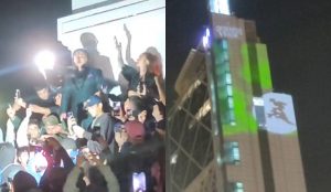 VIDEO| Pablo Chill-E celebró el estreno de su nuevo disco en Plaza Italia y causó revuelo en sus fans