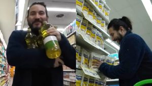 VIDEO| Felipe Avello arrasa con supermercado en Argentina: “En 10 minutos aquí, me sentí un millonario”