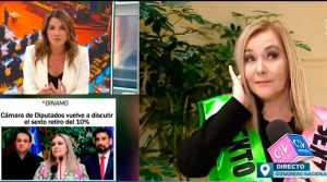 VIDEO| Monserrat Álvarez interrumpe en vivo a Pamela Jiles y la acusa de lanzar fake news