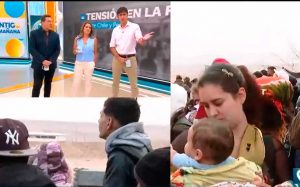 VIDEO| Roberto Cox es corregido en vivo por comentario sobre mujer migrante con bebé en brazos