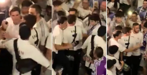 VIDEO| Periodista de "El Chiringuito" causa polémica en el Bernabéu por pegar patada