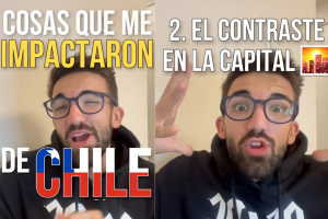 VIDEO| Tiktoker español sorprendido por diferencias entre comunas en Chile: “No lo había visto en mi vida”