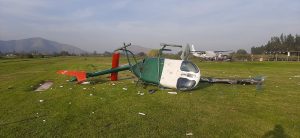 Reportan accidente de helicóptero de Carabineros en Melipilla: Dos lesionados