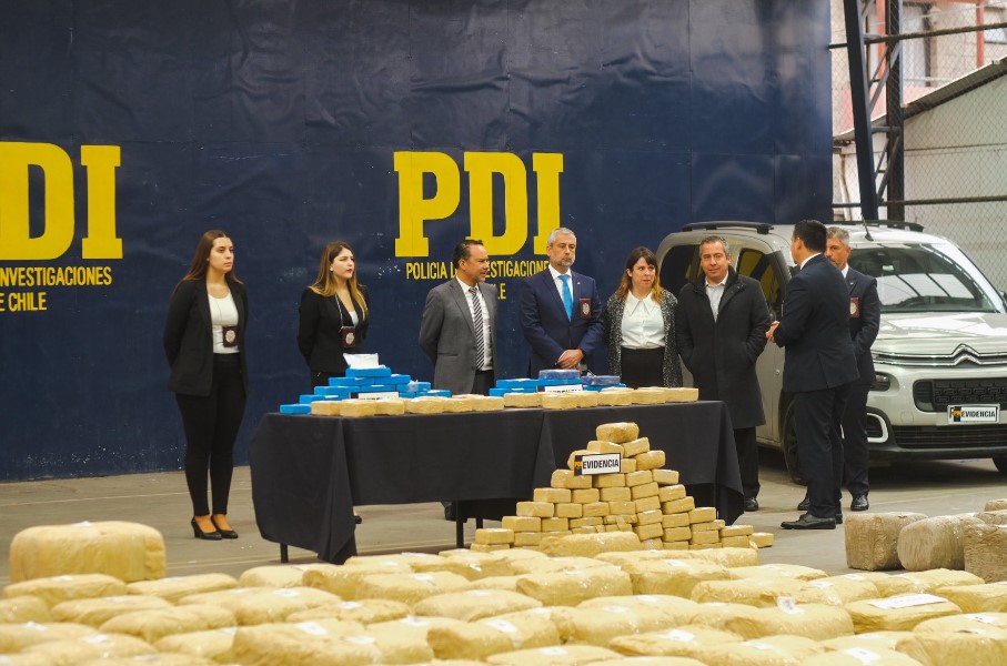 PDI incautó cerca de dos toneladas de drogas: «No hay espacio para la impunidad»