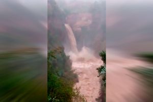 VIDEO| Cascadas de Radal Siete Tazas tienen gran aumento de caudal por las lluvias