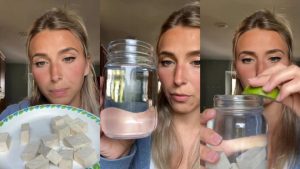 VIDEO| Tiktoker comparte receta para hacer "agua vegana" y es fuertemente criticada: "¿El agua tiene carne?"
