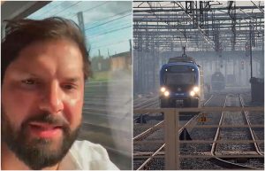 VIDEO| La noticia de Boric sobre Trenes para Chile que compartió en un live en medio de su gira