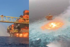 VIDEO| Explota planta de gas en golfo de México: misma empresa que generó el “ojo de fuego
