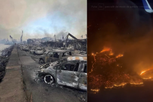VIDEO | Parece zona de guerra: Las imágenes de Hawaii tras devastadores incendios