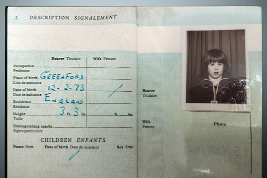 El pasaporte Rodrigo Anfruns- Imagen cedida y autorizada por Paola Papi