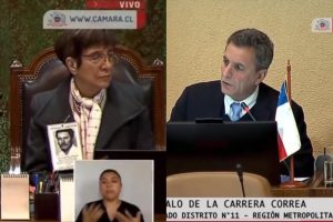 VIDEO| De la Carrera pide sanción para Hertz por portar foto de su marido ejecutado en dictadura