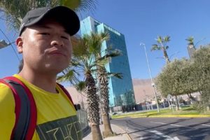 VIDEO| El turista que "ama a Chile" por el respeto a los peatones en los pasos de cebra