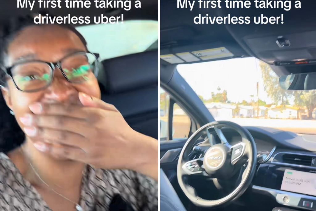 VIDEO| Mujer toma Uber sin conductor: "Y maneja mejor que muchos"