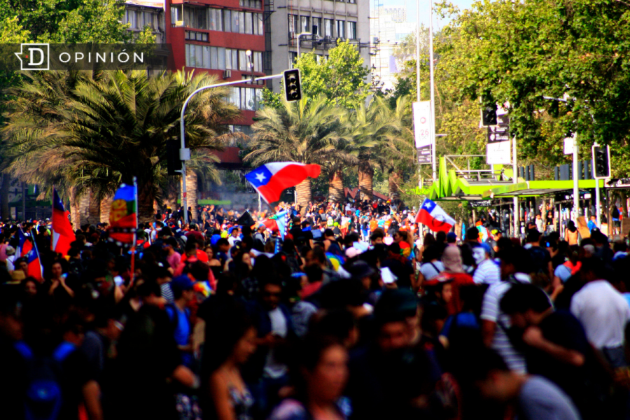 Imagen de una manifestación durante noviembre del 2019