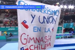 Panamericanos: Gimnasta protagoniza conmovedor momento al desplegar llamativo lienzo